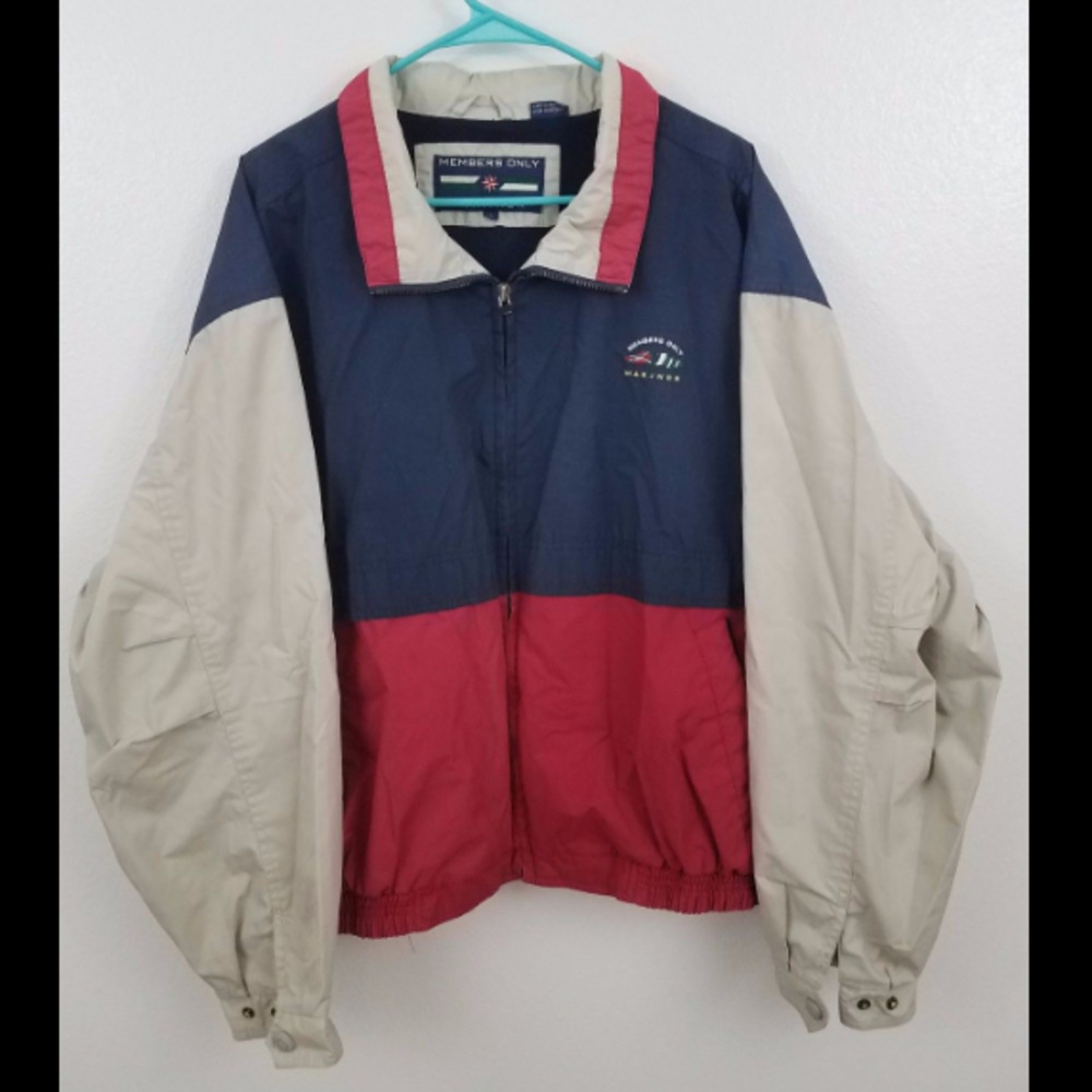 Members Only Vintage Jacket Coat Windbreaker